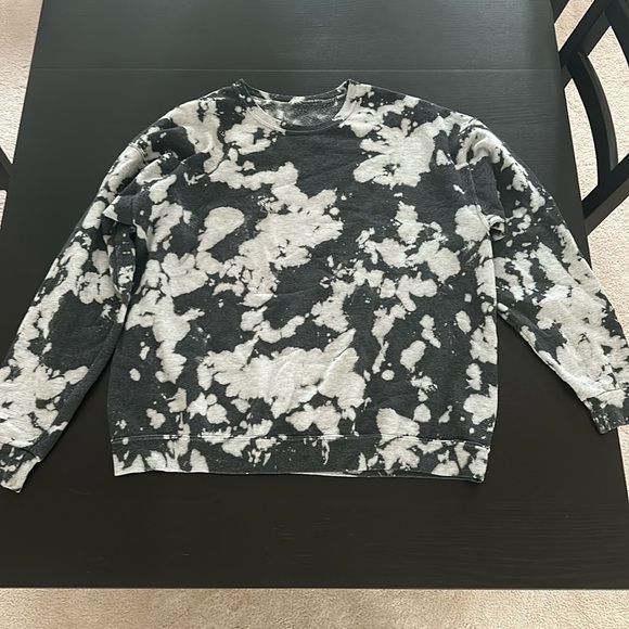 Urban outfitters urban renewal black and grey oversized crewneck. - Picture 2 of 3